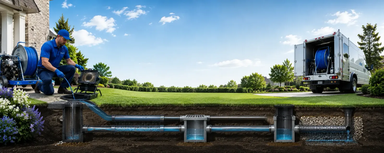 Outdoor drain cleaning information for Pleasantville, PA